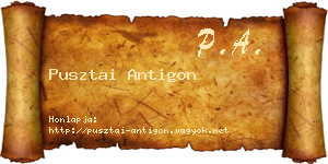 Pusztai Antigon névjegykártya